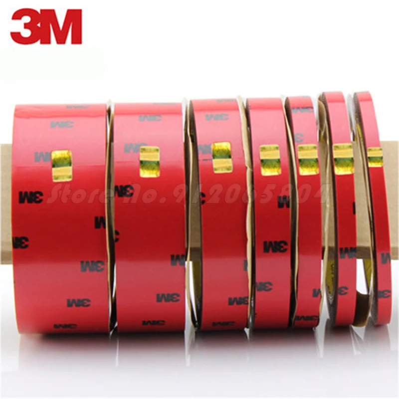 3m Double Sided Adhesive Sticker Tape Ultra High Strength Acrylic Mounting Car Stying Tape For Home/School/Office Waterproof