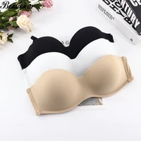 beauwear summer fashion demi bra seamless underwired strapless bras breathable solid sexy lingerie wedding cozy invisible bras