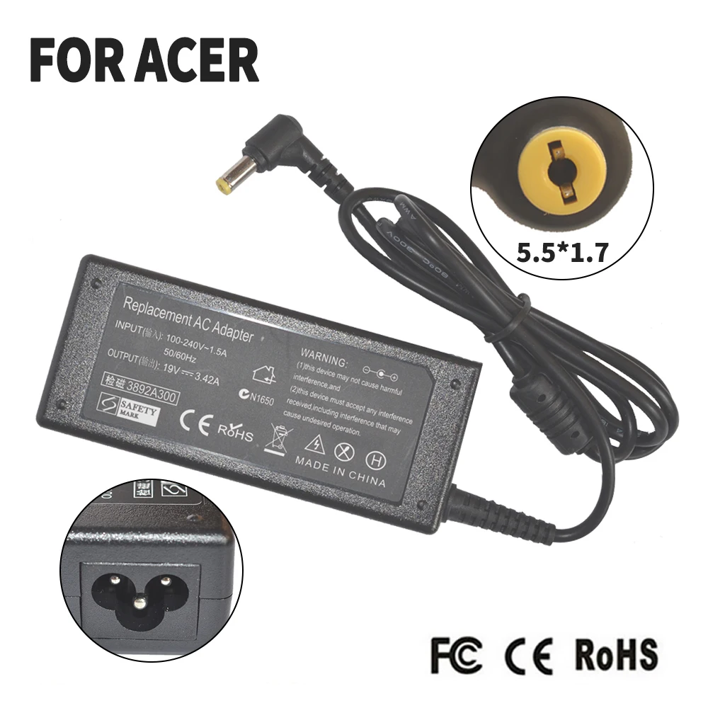 Зарядное устройство 19 в 5551 а для ноутбука ACER ASPIRE 5742 5750 5315 3220 2450|chargers blanket|charger