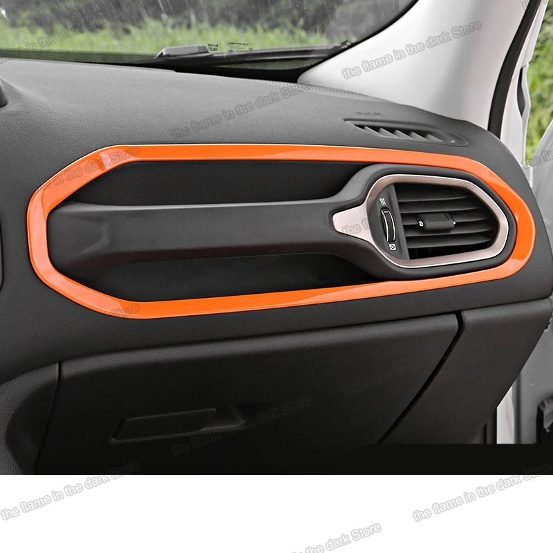 Lsrtw2017 Abs автомобильная ручка для приборной панели полоса рамка Jeep Renegade 2014 2015 2016 2017