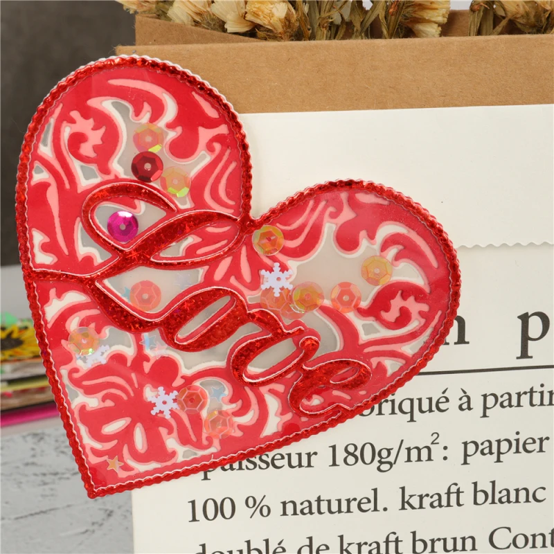 

Kokorosa 4pcs/set Metal Cutting Dies Love Heart Design Craft Scrapbooking Album DIY Paper Card Craft Embossing Die Cuts