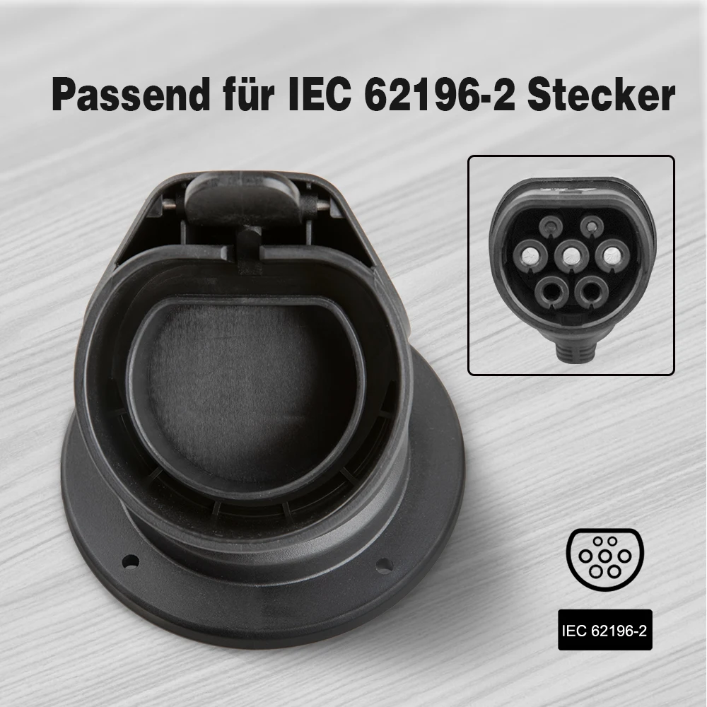 Держатель зарядного кабеля для электромобиля типа 2 EVSE IEC 62196 разъем с креплением