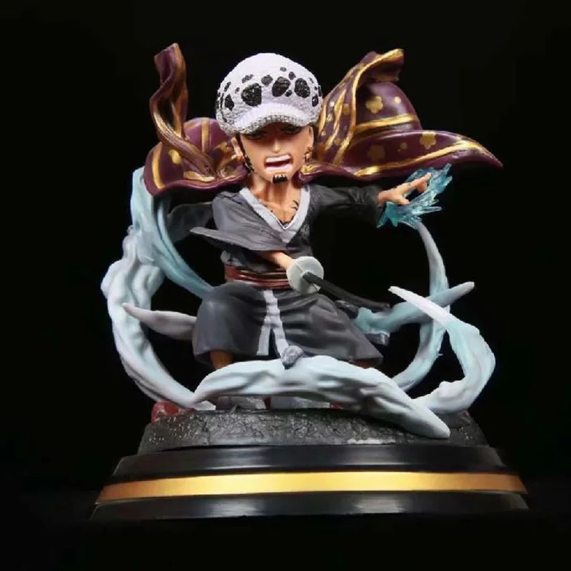 

12cm One Piece Trafalgar Law Action Figure Anime Trafalgar D Water Law Gamma Knife Fight Pvc Collection Model Dolls Toy For Gift