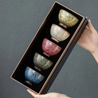 chinese kung fu ceramic tea set kiln change colorful small tea cup coffee mug holiday home gift teapot designer travel set