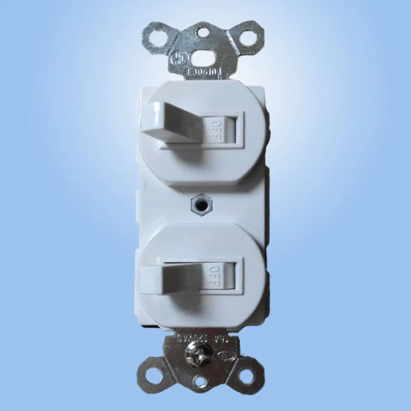 Американский 2-битный переключатель электрический вкл./выкл. С двойным