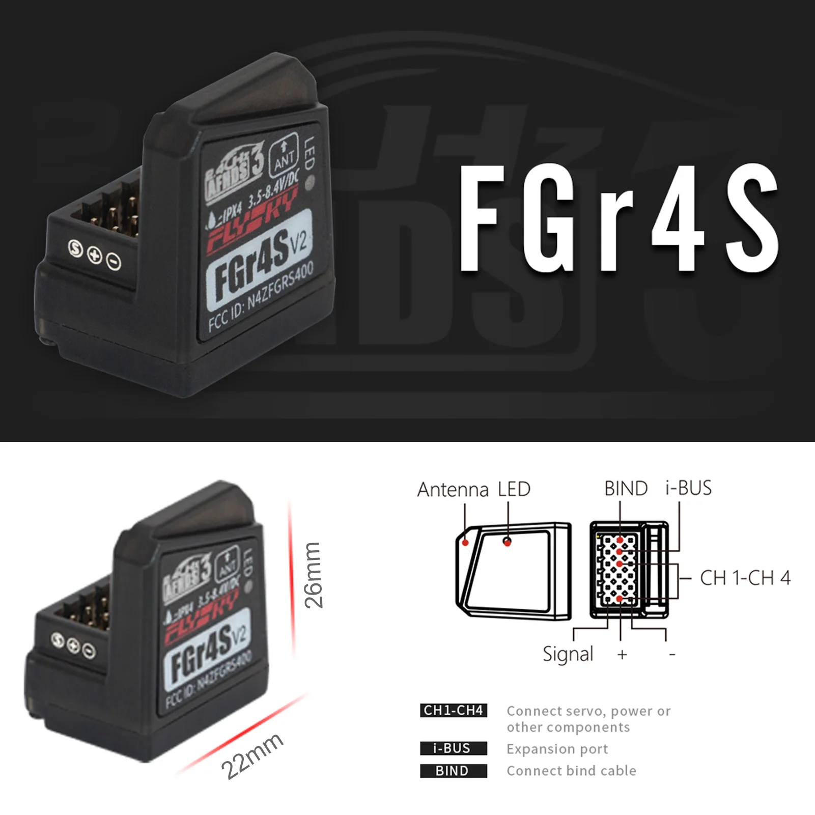 Радиопередатчик Flysky Noble NB4 2 4G 4CH пульт дистанционного управления с приемником FGR4