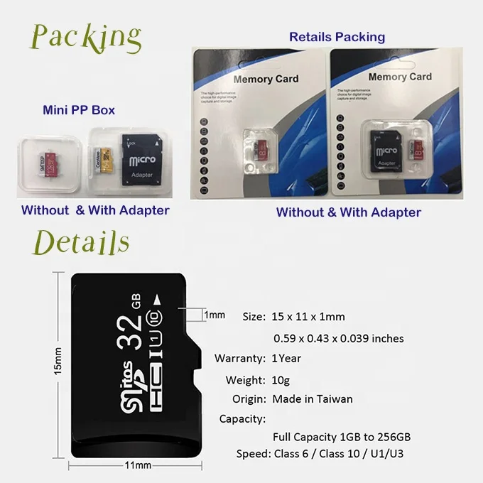 Низкая цена оптовая продажа карта памяти 64 ГБ 32 16 20 шт. TF SD Class10 U1 U3 OEM логотип карты