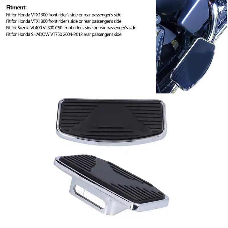 2pcs Adjustable Motorcycle Rear Passenger Wide Floorboard Footrests Fit for Honda VTX1300 VTX1800 | Автомобили и мотоциклы