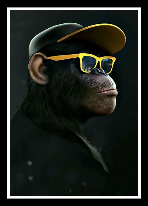 Отличные постеры и картины с изображением милой обезьяны JL граффити декор для