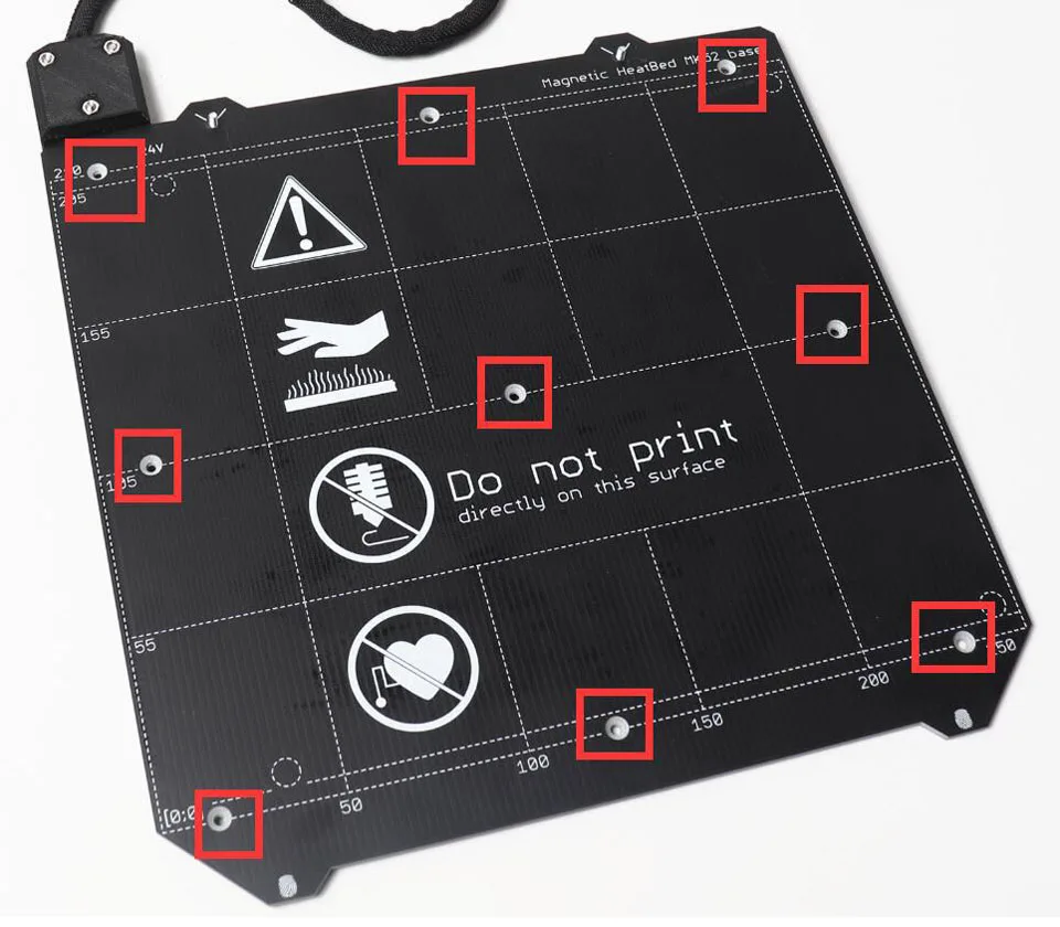 Prusa i3 MK3/MK3S 3d принтер MK52 Подогреваемая кровать в сборе N35UH магниты кабель питания