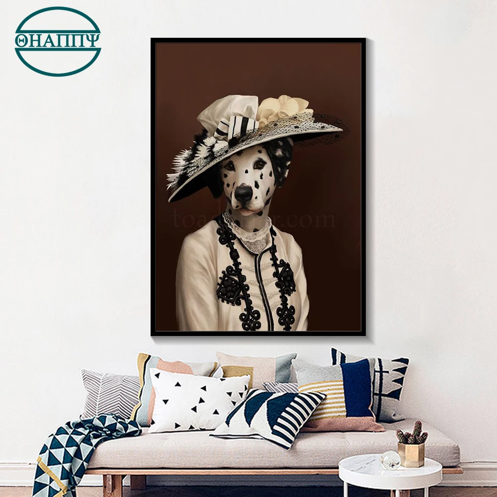 Картина на холсте с изображением собаки кота волка лисы | Дом и сад