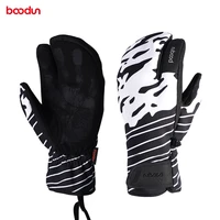 boodun new winter men women ski gloves touch screen outdoor sports skiing gloves windproof waterproof oxford cloth snow gloves