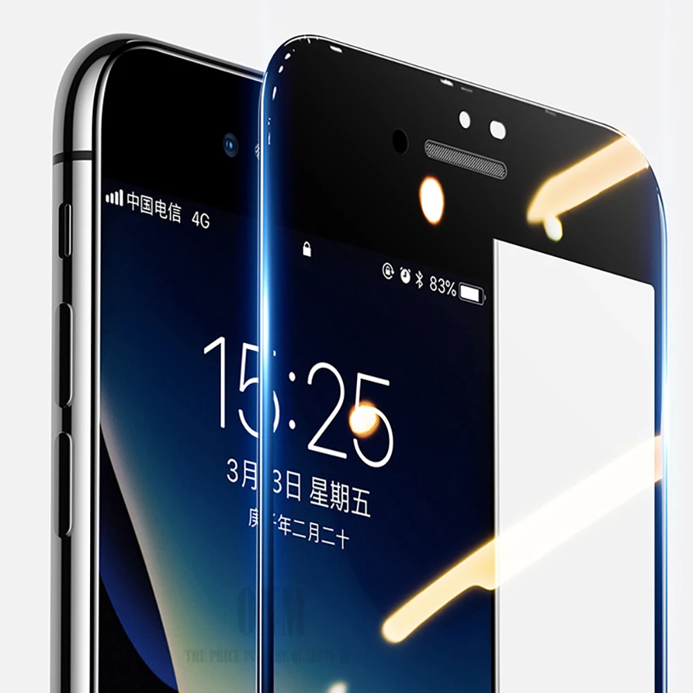 Полностью изогнутое закаленное стекло для iPhone SE 2020 Защита экрана 2 второе