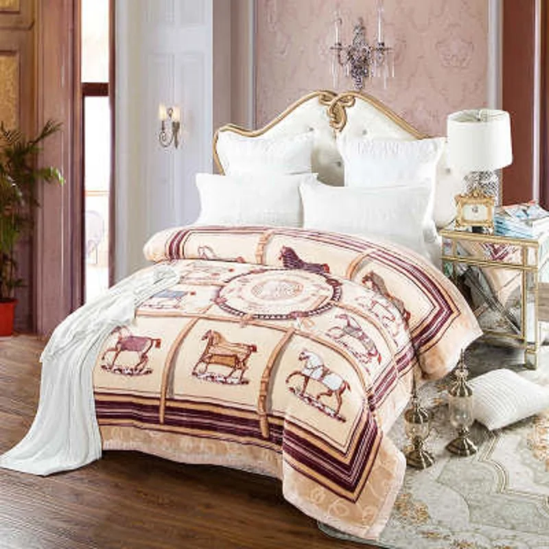 HJX Angola blankets Upscale thick warm double Raschel 4.5 kg cloud blanket luxury The feeling of wool | Дом и сад
