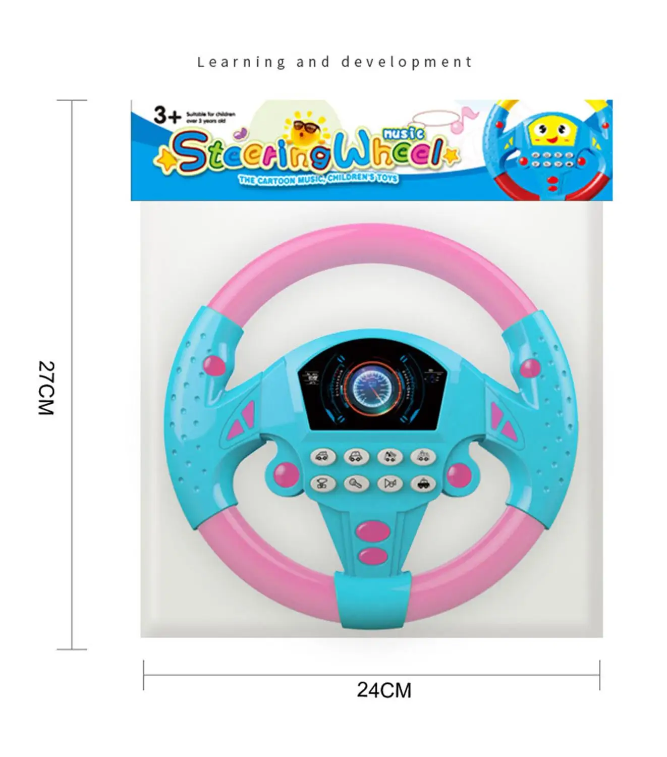 Children's Toy Simulation Small Steering Wheel Copilots Simulated Early Education Sounding Kid's Gift &ampxs | Игрушки и хобби