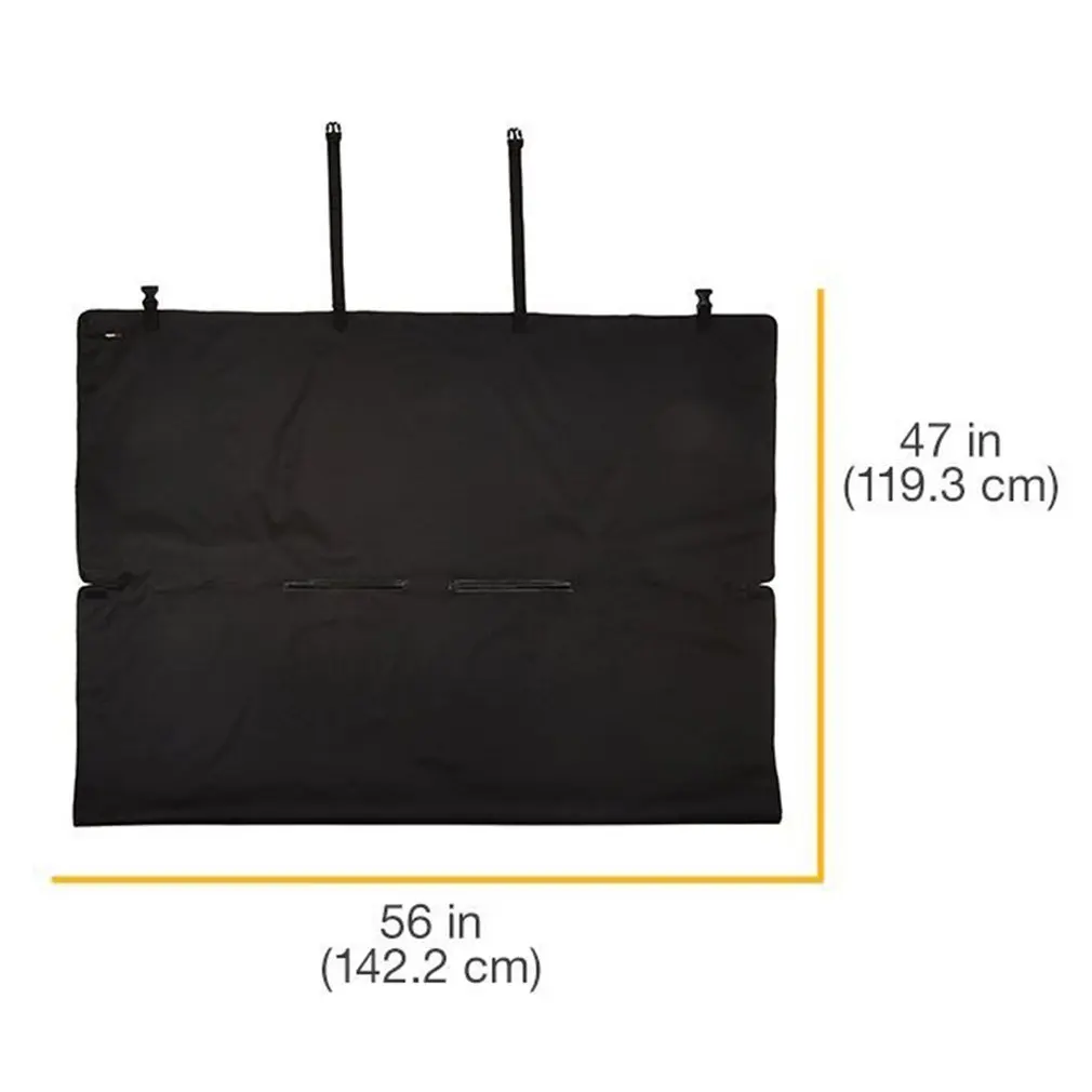 

Waterproof Padded Pet Car Seat Mat Car Back Seat Cover Polyester Hammock Protector With Seat Belt Anti-scratch