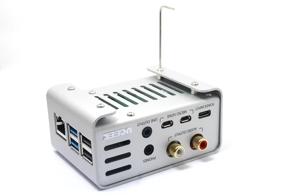 Aoide UGEEK DAC II Hifi звуковая карта+ алюминиевый корпус комплект | для Raspberry Pi 4B | ES9018K2M | 384 кГц/32-бит | с высоким уровнем Resolutio | поддержка DSD
