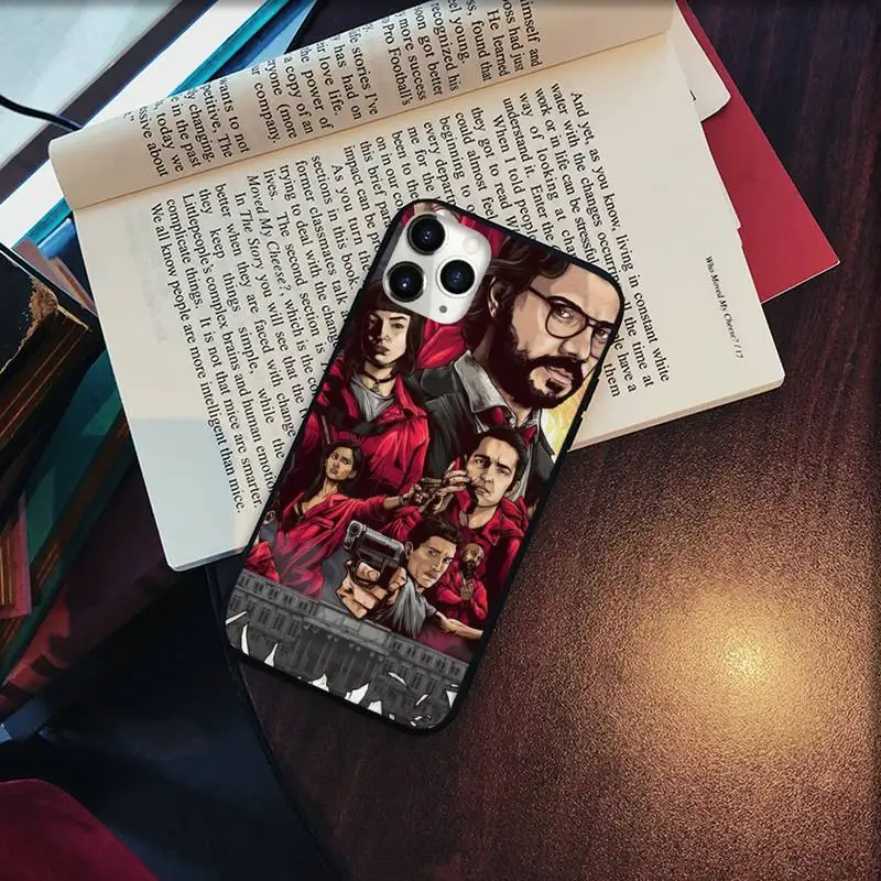 

La casa de papel Money Heist House Paper Phone Cases for iPhone 11 12 pro XS MAX 8 7 6 6S Plus X 5S SE 2020 XR Soft silicone