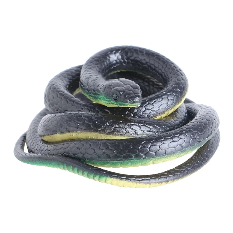 

130cm Realistic Plastic Tricky Toy Fake Snakes Garden Props Joke Prank Halloween P15C