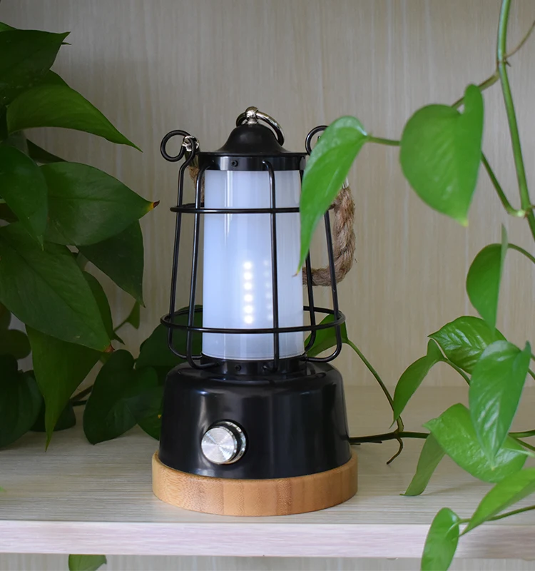 Rope tied portable lamp outdoor lighting charging indoor home camping super bright LED retro horse | Освещение