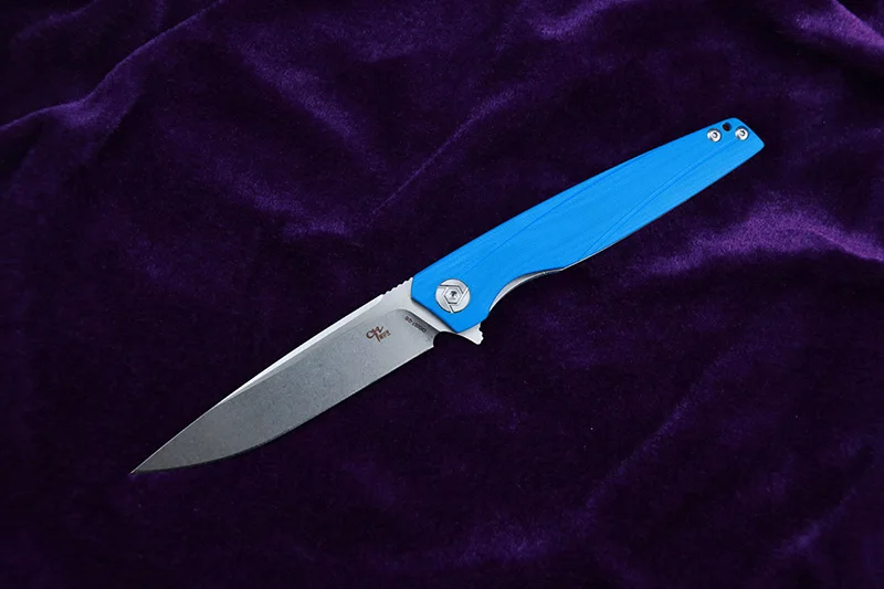 CH3007G10 складной нож D2 стальное лезвие G10 Ручка тактическое снаряжение для кемпинга охотничьи приборы для альпинизма - Цвет: Синий