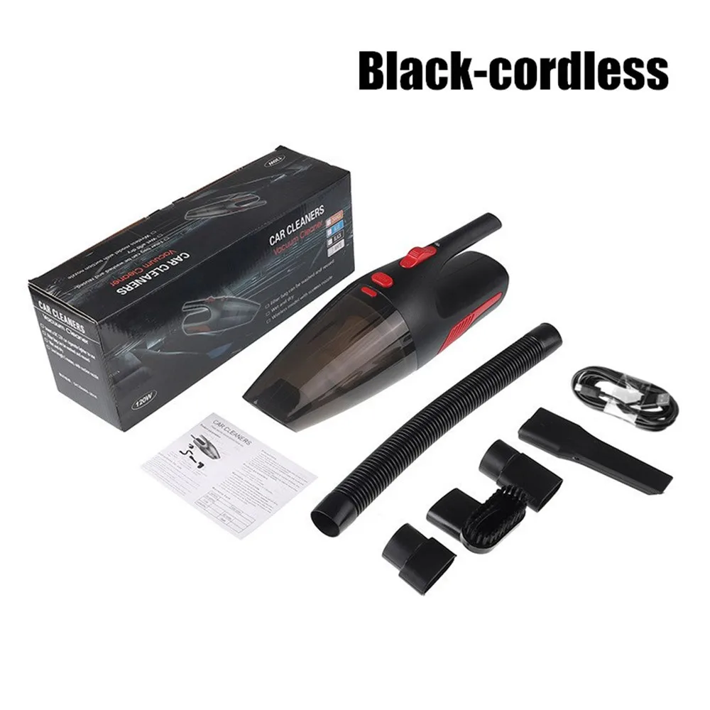 120 Вт 5000kpa мощный перезаряжаемый автомобильный пылесос DC 12 вольт влажный/сухой