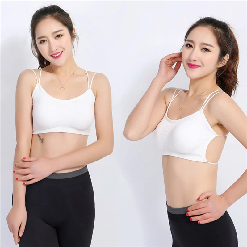 Пикантные Для женщин в полоску стиле Бохо задней бюстгальтер укороченный топ