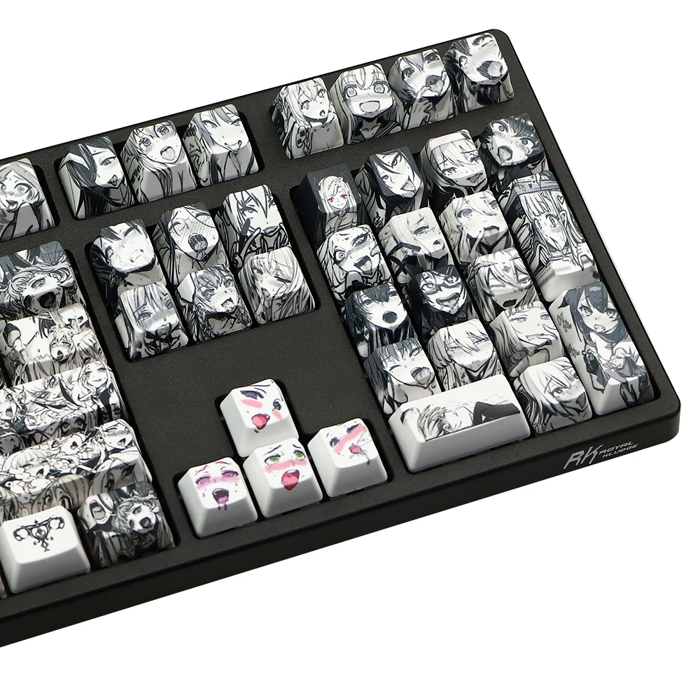 110key Ahegao Keycap краска Сублимация OEM профиль японский аниме для Cherry Gateron