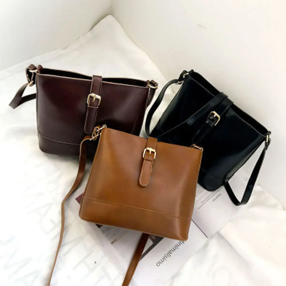 Женская сумка-ведро в стиле ретро винтажная сумка-мессенджер на плечо 2019 женская