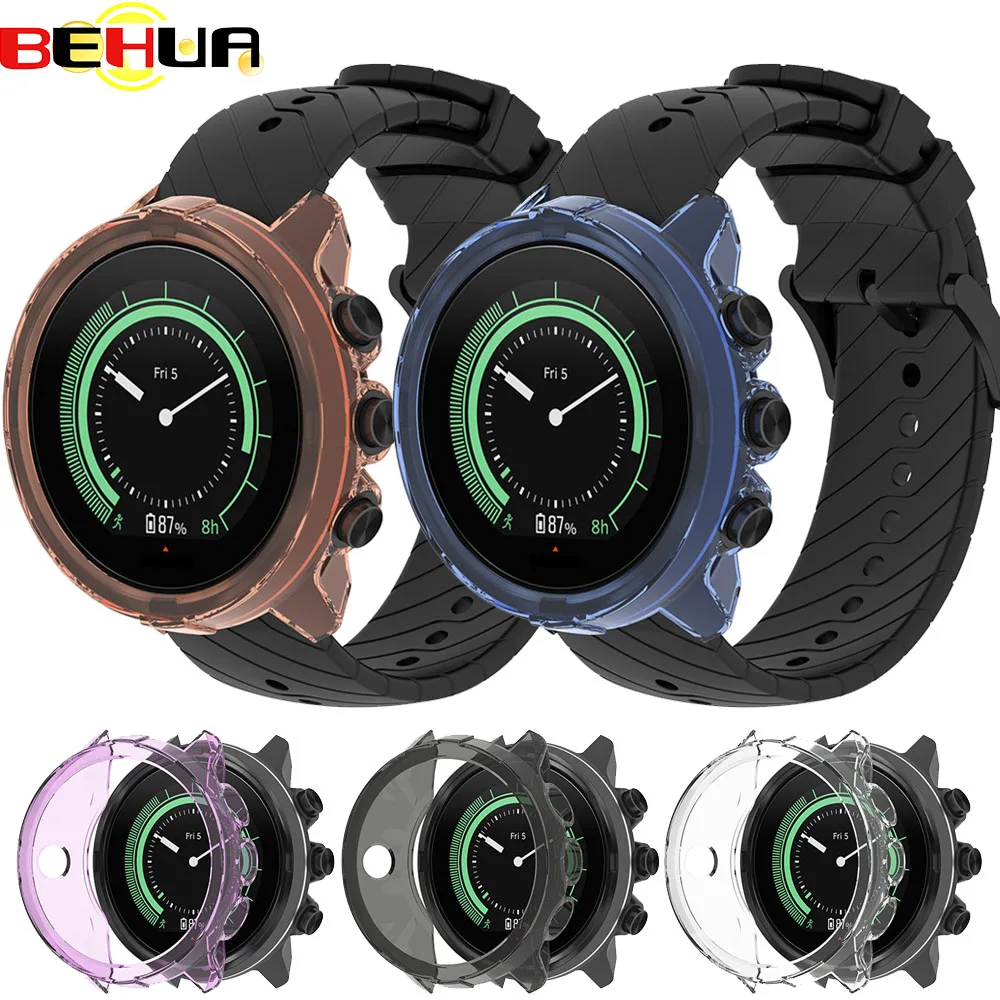 

BEHUA TPU Case Covers Protector Frame Fashionable Dial Wristwatch Present for Suunto 9 9 Baro Spartan Sport Wrist HR Baro Bumper