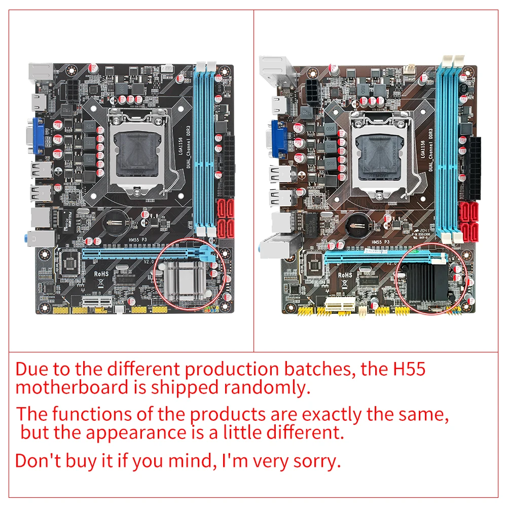 H55 материнская плата LGA 1156 комплект с процессором Intel Core i5 760 и 8 Гб (2*4 Гб) DDR3 Память