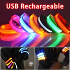 Наручный спортивный нарукавник для ночного бега светодиодная подсветка USB Перезаряжаемый ремень безопасности для ног нарукавника фонарь для велосипеда
