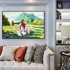 Картина на холсте хороший пастушье, иисурь и постер иисурь