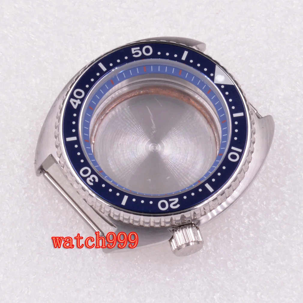 Серебристый стерильный Чехол 45 мм черный красный синий Безель сапфировое стекло