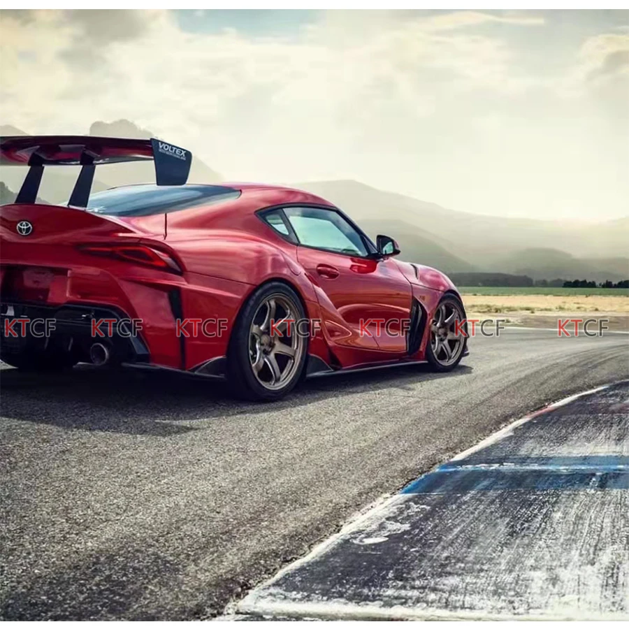 Для Toyota Supra A90 2019-2022 углеродное волокно автомобильная лампа крышка FRP