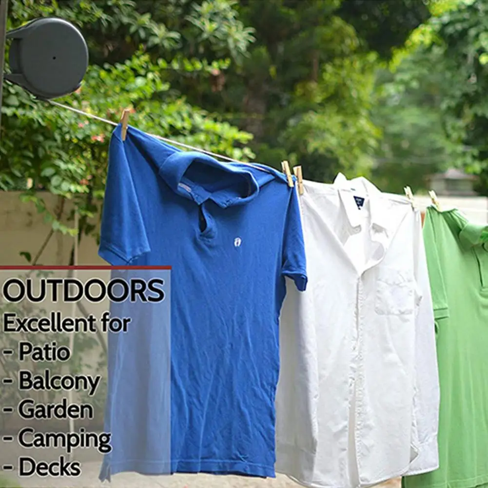 Уличная сушилка для одежды веревка домашнего хранения выдвижные бельевые линии