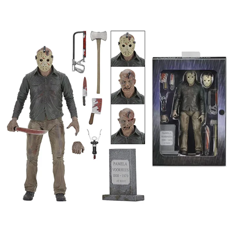 NECA фигурка героя игрушка Джейсон Вурхиз Фредди Крюгер Майкл Майерс кожаное Джокера Чаки фигурка Джокера для подарок на Хэллоуин - Цвет: with box