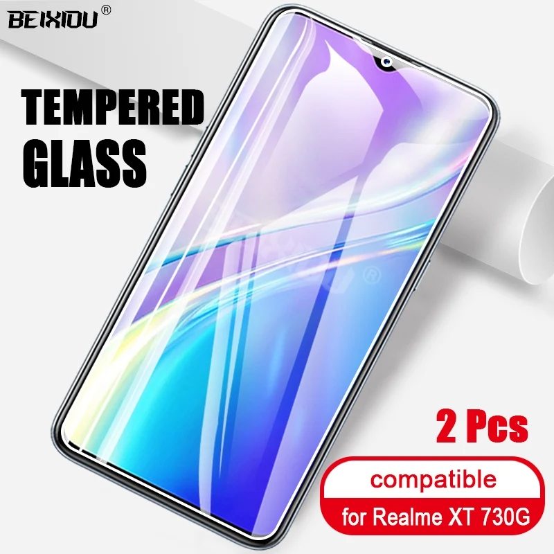 Закаленное стекло для REALME XT 730G 2 шт. защита экрана 2.5D 9h закаленное Realme защитная