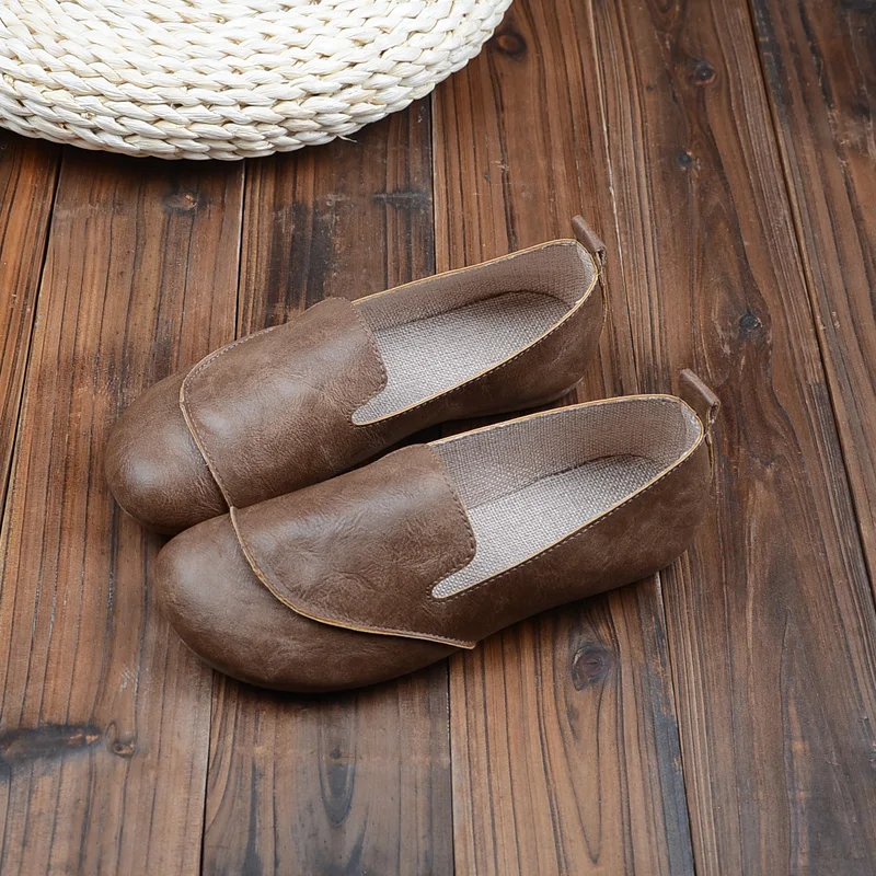 Туфли женские в ретро стиле Mori оригинальная литературная обувь ручной работы