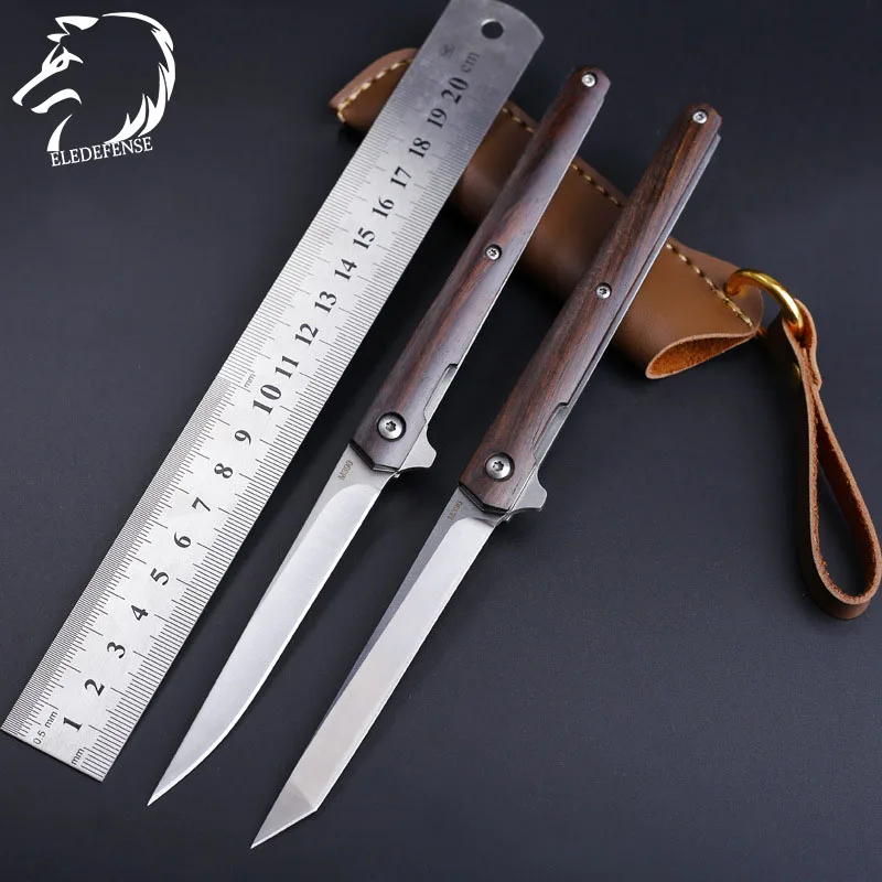 Новые поступления деревянные M390 стальные ножи мини карманный складной нож