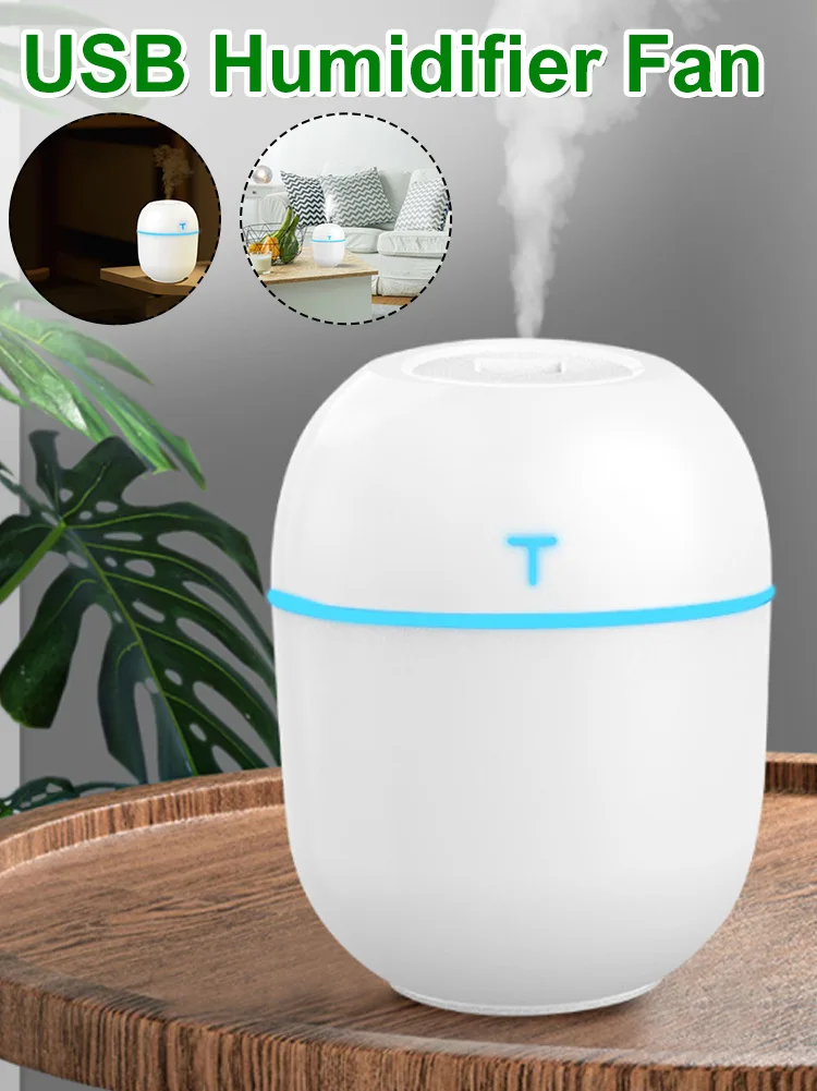 

Mini Humidifier Portable Mute Operation USB Powered Desktop Humidifier with Fine Mist Air Freshener for Home Office Dorm Car