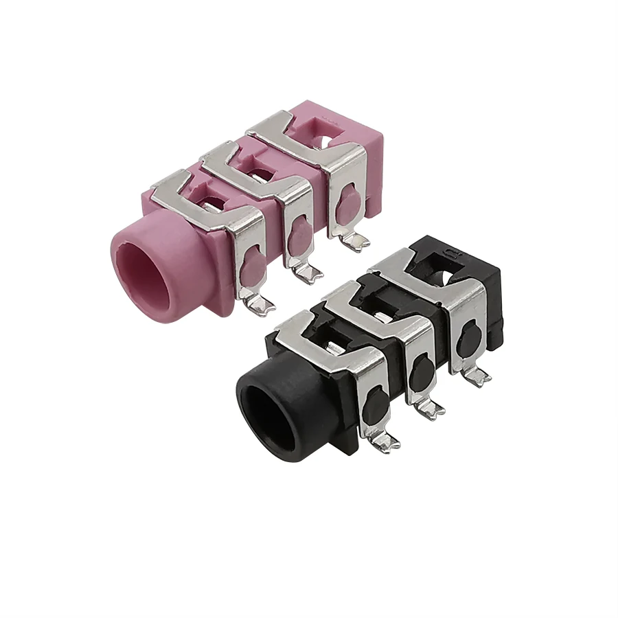 10 шт., стереоразъем для наушников, 6 контактов, 3,5 мм