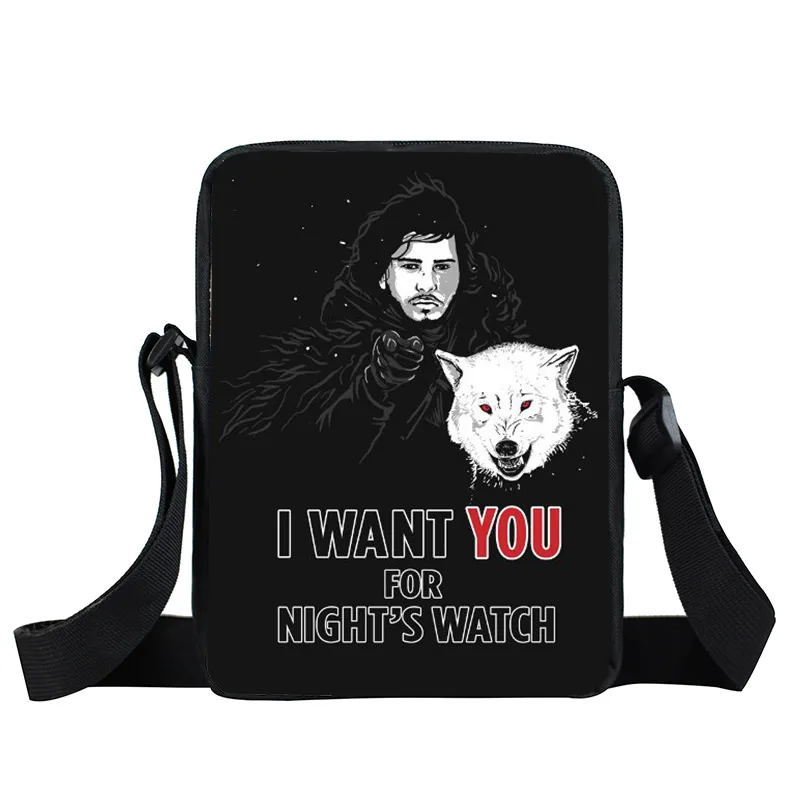 Сумка мессенджер Valar Morghulis для ночных часов миниатюрная сумочка на плечо женщин
