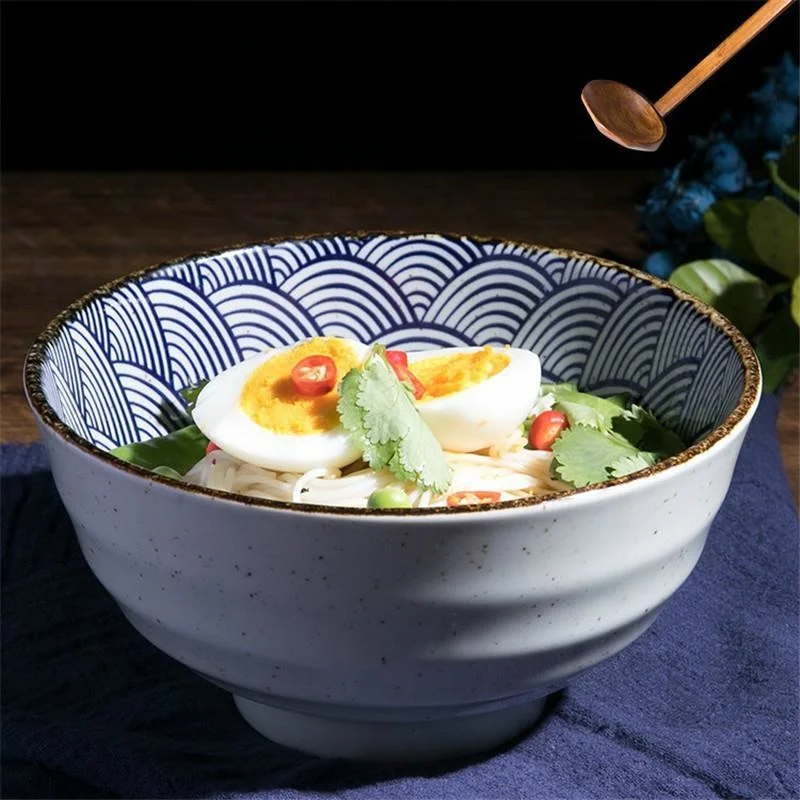 

Noodles Korean Ceramica Dishes Saladier Snack Ice Cream Cuenco Cocina Tazone Kitchen Dining Bar Soup Dinnerware Ceramic Bowl