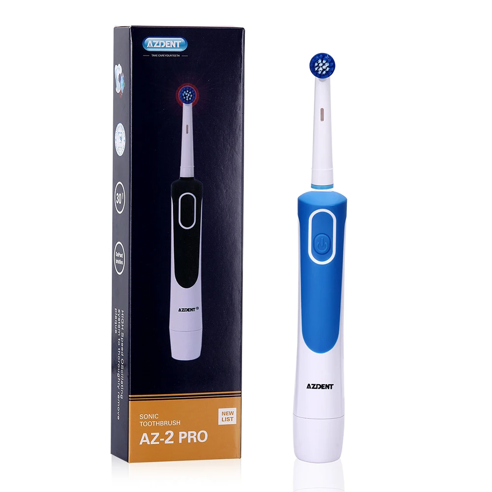 Зубная щетка AZDENT с 7 сменными насадками поворотная для глубокой очистки не входит