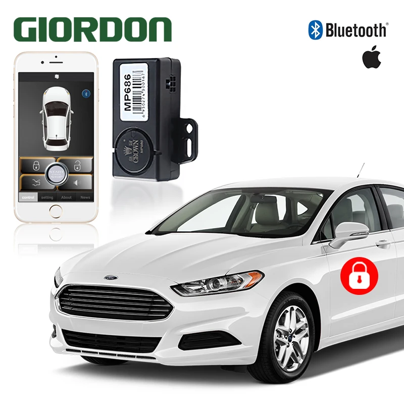 PKE Блокировка бесключевая система входа Центральная умная Индукционная