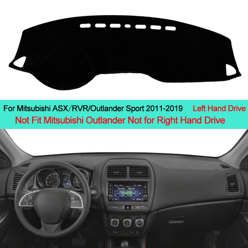 

Двухслойный автомобильный коврик для приборной панели, накидка для ковра Mitsubishi ASX RVR Outlander Sport 2011-2014 2015 2016 2017 2018 2019
