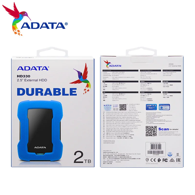 ADATA HD330    1  2   2, 5       2     ,