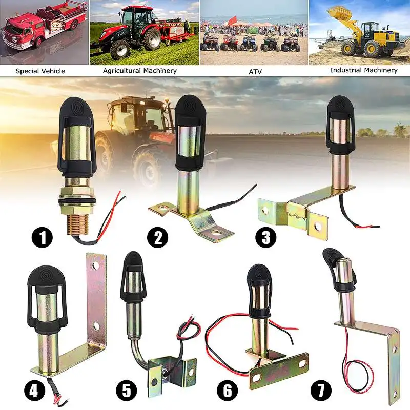 

Metal Rotating Flashing Beacon Mount Warning Light Bracket Flexible Stem DIN Pole Tractor Mounting Light