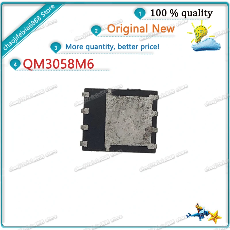 10 шт./лот! QM3058M6 M3058M QFN8 3058 140A/30V MOS FET N-channel NEW ORIGINAL | Электронные компоненты и